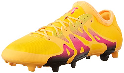 adidas Performance Men s X 15.2 FG/AG Soccer Cleat,Gold/Black/Shock Pink,6.5 M US adidas Performance Men s X 15.2 FG/AG Soccer Cleat,Gold/Black/Shock Pink,6.5 M US