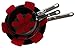 Flower Pots and Pan Protectors best 5-piece set to keep kitchenware free of scratches or marring when stacking or nesting cookware accessories (Red)