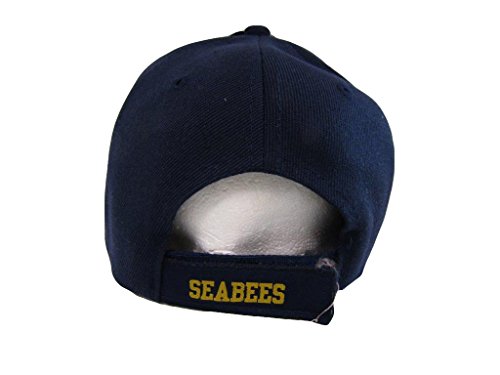 U.S. Navy USN Seabees Can Do Sea Bees Navy Blue Embroidered Cap Hat