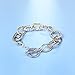 UNY Bracelet Designer Brand Inspired Antique Women Jewelry Cable Wire Vintage Valentine (2 Tone)