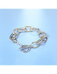 UNY Pulsera de diseño inspirado en la marca antigua, cable de joyería para mujer, vintage, de San Valentín