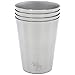 8 oz Stainless Steel Cups for Kids and Toddlers, Toxic-Free, Unbreakable, Heavy Duty, Premium Extra Thick 18/8 Steel, 4-pack