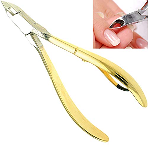 Camila Solingen CS09 4" Professional Nail Cuticle Nipper/Clipper/Cutter for Manicure and Pedicure, from Solingen, Germany best Stainless Steel. Cuticle trimmer Medium Blade (9mm Blade)