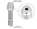 Jonard TTB-6 Steel Barrel Lock Plunger Key (for Channell LK03029817 and Highfield 93180775-S CATV pedestal Locks)