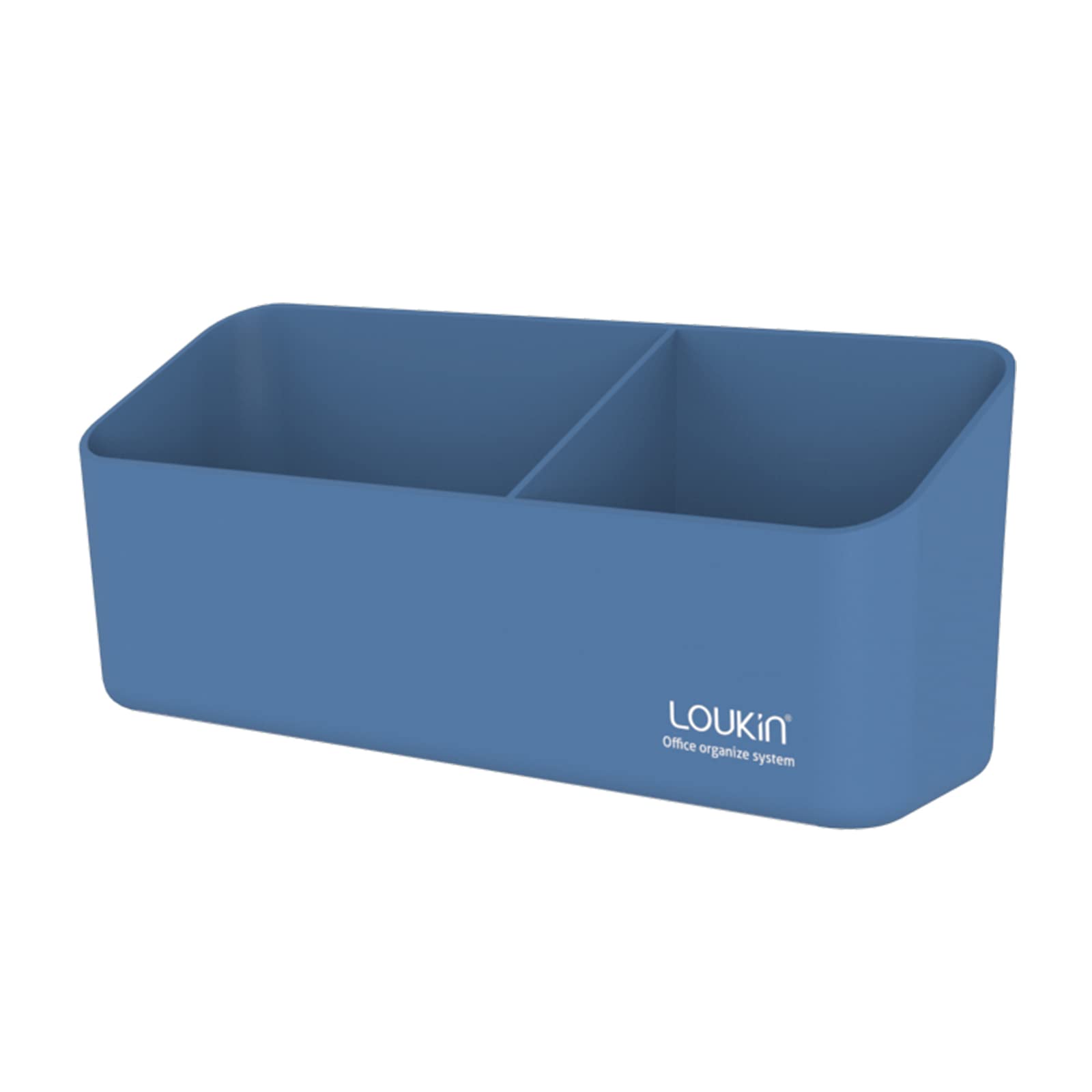 Photo 1 of loukin Magnetic and Adhesive Marker Holder, Dry Erase Accessory Tray, Magnetic Storage Organizer for Whiteboard, Glass or Refrigerators (Blue)