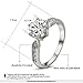 [Solitaire Rings] Yoursfs Promise Rings for Her,18K White Gold Plated Fashion Jewelry,Dainty CZ Anniversary Rings,Wedding Rings for Women