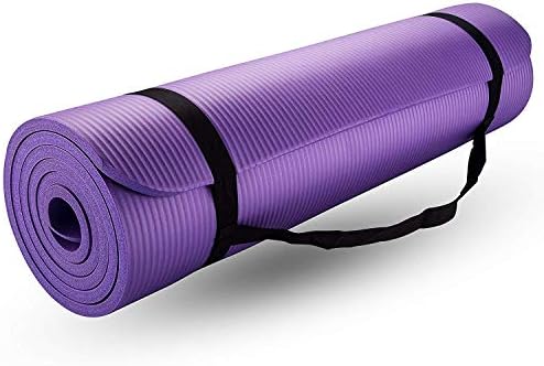 Yoga Mat and Exercise Mat Extra Thick NBR Foam Mat with Carrying Strap by The True Mat (10mm Thick; XL Size: 6 Feet x 2 Feet)