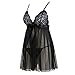 Grebrafan Women's Sexy Lingerie lace Sleepwear Babydoll v-String Miniskirt