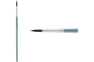 CREATIVE MARK Mimik Professional Watercolor Brushes - Synthetic Squirrel Hair - Round, Size # 6 - Natural Bristle Artist Brushes for Watercolors, Gouache & Acrylics - Imitates Natural Squirrel and Sable Hair