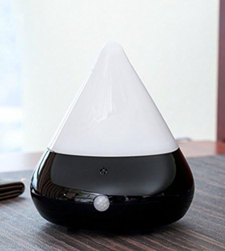 DAZU Aromatherapy Essential Oil Diffuser - 150 ml Portable USB Ultrasonic Cool Mist Aroma Humidifier with Infrared Sensors and Waterless Auto Shut-Off for Spa,Yoga, Baby Room, Bathroom,Office.-(Black)