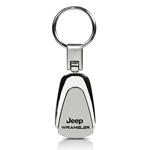 Jeep Wrangler Chrome Metal Tear Drop Auto Key Chain