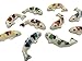 10pc Koi Fish Figurines Animal Painted Ceramic Miniatures Animals Porcelain Ocean collection doll