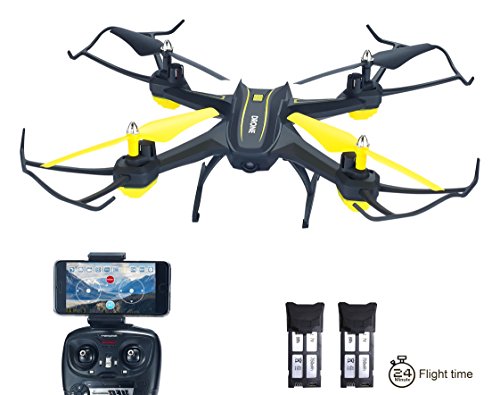 HASAKEE H3 FPV RC Drone with HD Live Video Wifi Camera and Headless Mode 2.4GHz 6-Axis Gyro Quadcopter with Altitude Hold,FPV Phone Control and Gravity Sensor RTF Function,BONUS BATTERY HASAKEE H3 FPV RC Drone with HD Live Video Wifi Camera and Headless Mode 2.4GHz 6-Axis Gyro Quadcopter with Altitude Hold,FPV Phone Control and Gravity Sensor RTF Function,BONUS BATTERY