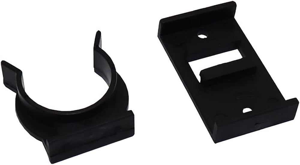 Furniture Legs Heavy Duty Kitchen Kick Board Plinth Clips & Bracket, Black, pack of 10