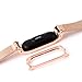 OLLIVAN for Xiaomi Mi Band 4 Strap, Mi Band 4 Mi Band 3 Wristbands Metal Replacement Bracelet Accessories Adjustable Wrist Straps for Xiaomi Mi Band 4 Mi Band 3 -No Tracker