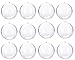 StillCool Clear Plastic Fillable Ball Ornament Christmas Baubles - Pack of 12 (80mm)