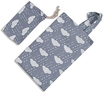 Kissababy Nursing Cover with Sewn in Burp Cloth for Breastfeeding Infants, Best Apron Cover Up for Breast Feeding Babies, Covers Up Newborns in Public