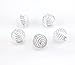 yueton 50pcs Spring Bead Cages Pendants 15x14mm, Fits Diameter 1/2 Inch Jewelry Beads (Silver)