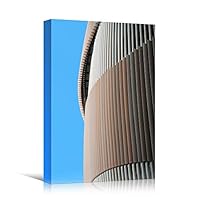 Canvas Wall Art Lined Building Patterns Abstract Architecture & Maps Building Chic Home Office Photography - 12x18 inches