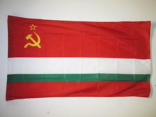 AZ FLAG, Tajik Soviet Socialist Republic Flag, 3x5 Ft, Tajikistan SSR Banner with Sleeve, 100% Polyester, Fade Resistant