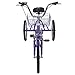 VANELL 20″ 7 Speed Tricycle Adult Trike Cruise Bike – Foldable 3 Wheeled Bicycle – with Large Size Basket Backrest Seat – for Women Men for Shopping Exercise Recreation (Purple, 20″)thumb 4