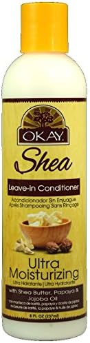 Okay Shea Ultra Moisturizing Leave-In Conditioner 8 oz. (Pack of 2)