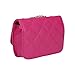 HDE Women's Crossbody Handbag Purse Lightweight Small with Chain Strap (Rose Red)