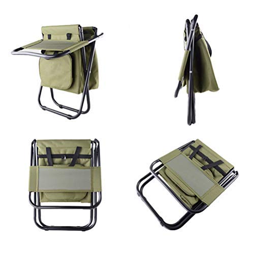Suszian Klappbare Angelstühle, Outdoor Klappstühle Angelstuhl Tragbarer Campinghocker mit doppelschichtiger Oxford…