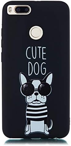 Mioc Xiaomi Mi A1 / 5X Black Case, Luxury Personality 3D Starry Sky Embossed Painted Pattern Soft TPU Silicone Sleeve Ultra-thin Shock Absorbing Back Shell [Phone Cover]