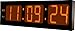 DBTech Huge 36-Inch Oversized Digital LED Clock, Orange