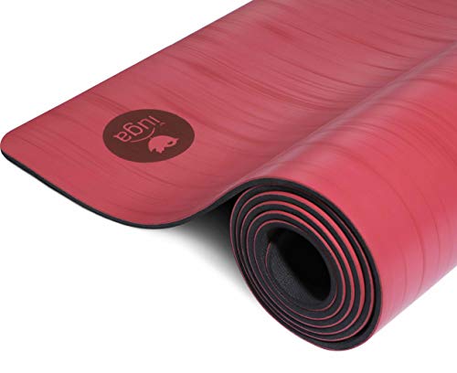 IUGA Pro Non Slip Yoga Mat, Unbeatable Non Slip Performance, Eco Friendly and SGS Certified Material for Hot Yoga, Odorless Lightweight and Extra Large Size, Free Carry Strap