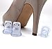 Stargoods High Heel Protectors for Shoes, Heart Shaped Stoppers for Walking on Grass, Clear - 10 Pairs, Medium Size