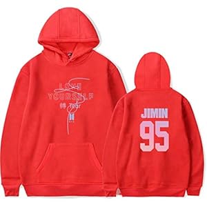 Silver Basic Meisjes Hoodies BTS Love Yourself Kapuzenpullover Jin Suga J-Hope Rap Monster Jimin V Jung Kook