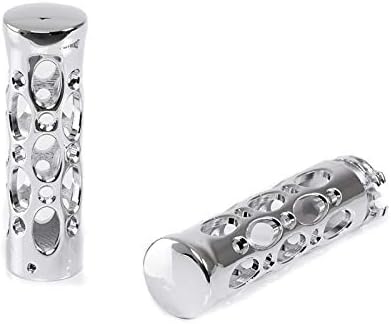 Handlebar Hand Grips 1" Inch CG10 Billet CNC for Harley Softail Standard, Rocker/C chrome