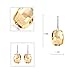 Silver Crystal Diamond Accent Wish Stone Fashion Earrings Studs Drop Set for Women, with a Gift Box, Made with SWAROVSKI Crystal,Yellow