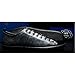 Men's Fashion Shoes Casual Sneakers, Genuine Leather for Men Silver Black 9