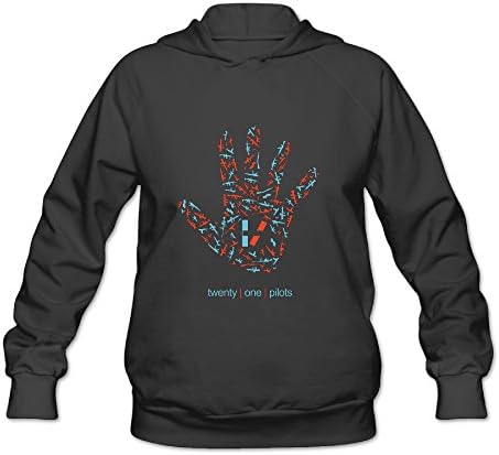 Lady American Rock Pop Band Twenty One Pilots Logo Hooded Sweatshirt For Women