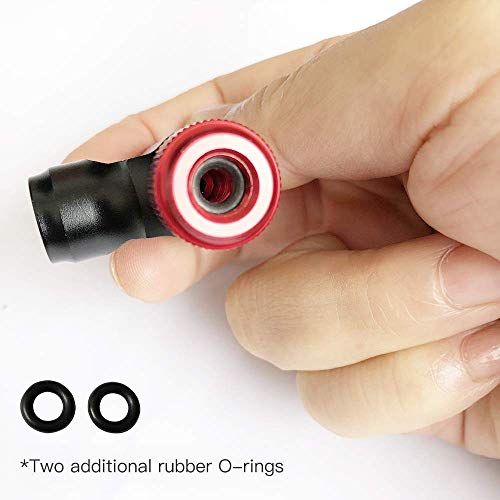 CYCPLUS CO2 Inflator Quick & Easy Presta and Schrader Valve Compatible Bicycle Tire Pump for Road and Mountain Bikes Insulated Foam Sleeve No CO2 Cartridges Included.