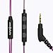 Symphonized NRG 3.0 Wood Earbuds, in-Ear Noise-isolating Headphones, Earphones with Mic & Volume Control (Resilient Purple & Hazy Gray)thumb 3