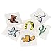 73 Piece Cowboy Theme Birthday Party Favor Bundle Pack for 12 Kids