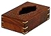 Unique Tissue Box Holder / Cover - Rectangular Handmade Wood Tissue Paper Holder with Decorative Brass Work, Kleenex Facial Wooden Tissues Boxes by SouvNear - Housewarming / Holiday Gifts