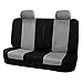 FH-FB051R012 Multifunctional Flat Cloth Bench Seat Covers, Allow 40/60, 60/40, 50/50 Split, Gray / Black color