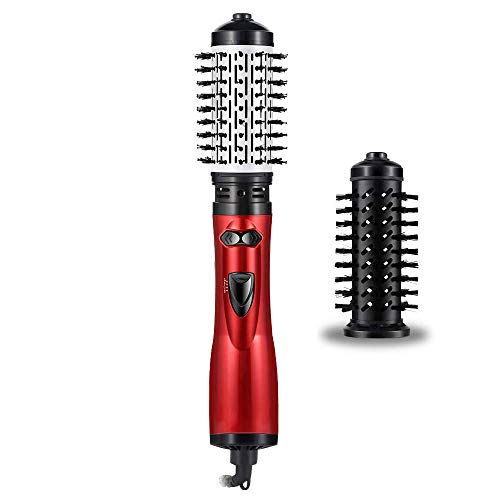 Rotating Hair Dryer Brush, Hot Air Spin Brush Curling for Styling,One Step Hair Dryer & Volumizer 3 in 1 Feature Anti-scald Negative Ion Hair Straightener,effective air styler for medium long hair