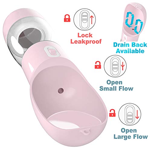 iiDesign 2-in-1 Dog Water Bottle, Protable Dog Cat Water Bottle for Walking/Hiking/Travel, Pets Outd - //medicalbooks.filipinodoctors.org