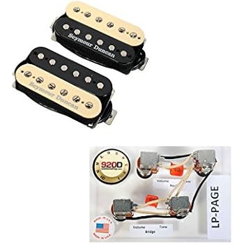 Amazon.com: Duncan SH-18 Whole Lotta Humbucker Pickup Set ... jimmy page humbucker wiring 