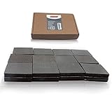 XFasten Nonslip Adhesive Furniture Gripper Pads, Square - 2-Inch, 24-Pack, Rubber Anti Slip and Skid Furniture Hardwood Floor Protectors