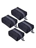 Mudder Portable Waterproof Travel Shoe Bags with Zipper Closure, 4 Pack