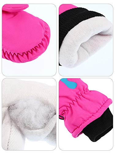 image for Boao Kids Snow Ski Mittens Winter Gloves Warm Waterproof Mittens for G