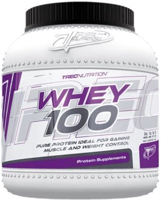 Whey 100 - 100% Whey - Trec Nutrition - Pure Protein Ideal For Gaining Muscle and Weight Control (Chocolate Sesame, 1500 g - Tub) by Body Creator
