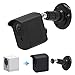 Caremoo Wyze Cam Wall Mount Bracket Upgraded Weather Proof Case with Adjustable Security Mount for Wyze Cam V2 V1 and Ismart Spot Camera Indoor Outdoor Use (Black)
